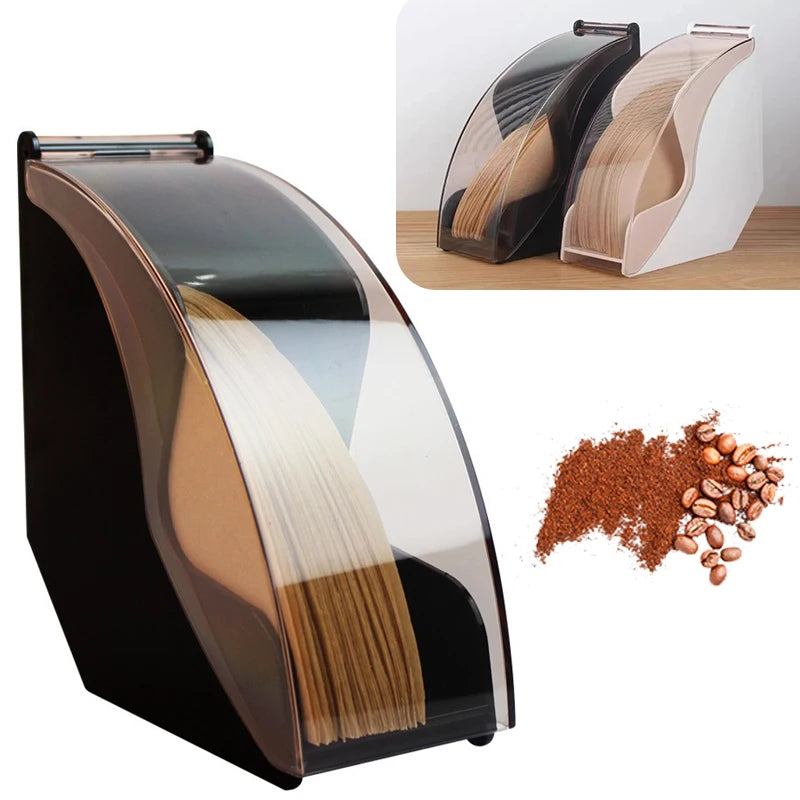 Coffee Filter Dispenser with Acrylic Cover | Barista Organizer Coffee Filter Dispenser Babs