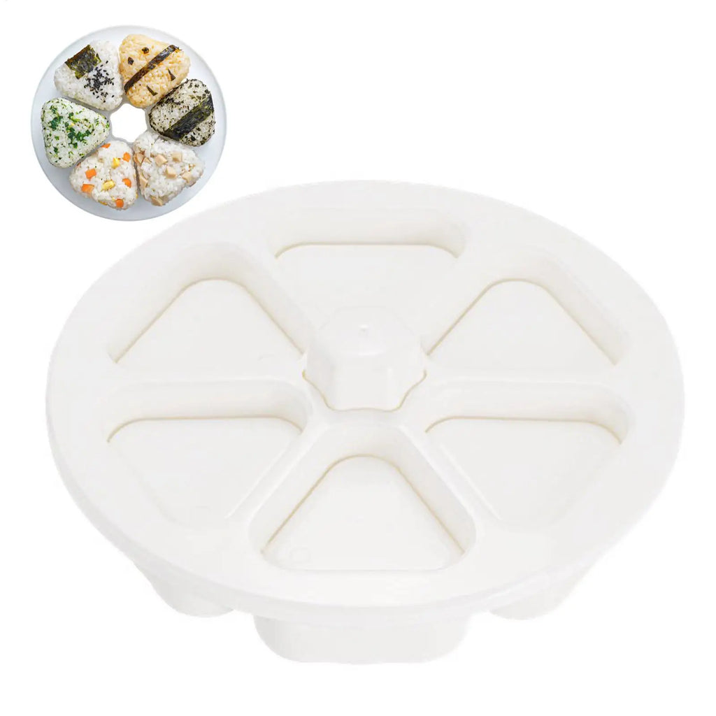 Onigiri Triangle Rice Ball Mould – 6-Cavity Sushi Making Kit Sushi Rice Ball Mould Babs