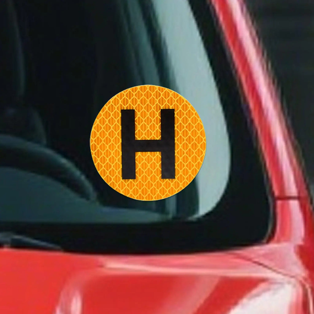Magnetic H Historical Vehicle Sign Sticker – Waterproof Reflective Magnetic Vehicle Sticker Babs