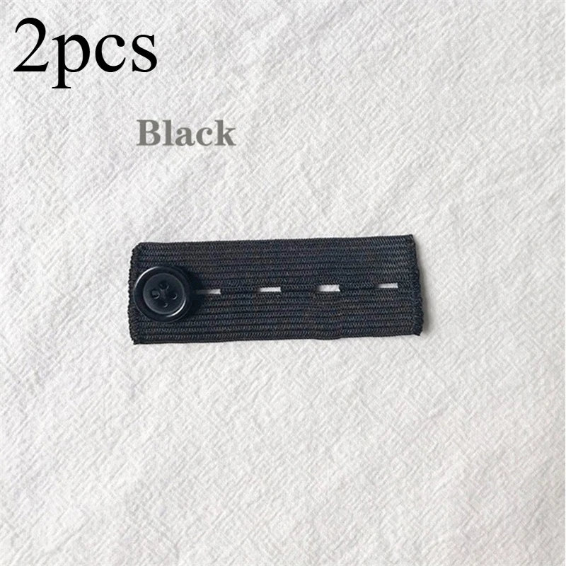 2pcs Elastic Waistband Extender Buttons for Jeans & Pants Waistband Extender Babs 2pcs