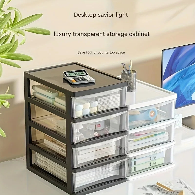 Clear Plastic Desktop Drawer Organizer – Stackable Storage Box Desktop Drawer Organizer Babs
