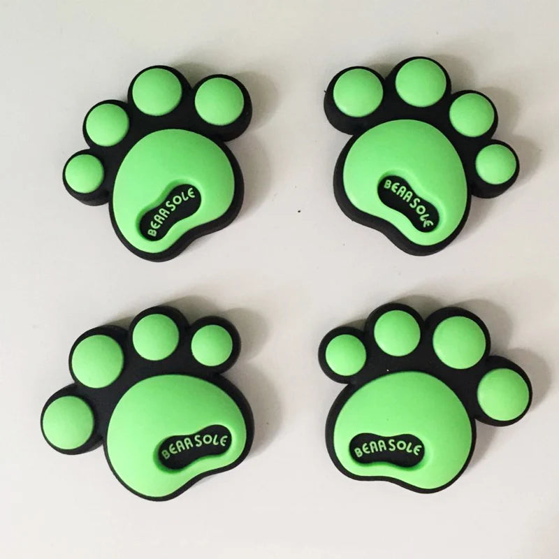 4PCS Bear Paw Car Door Anti-Collision Silicone Strips Car Door Guard Babs G