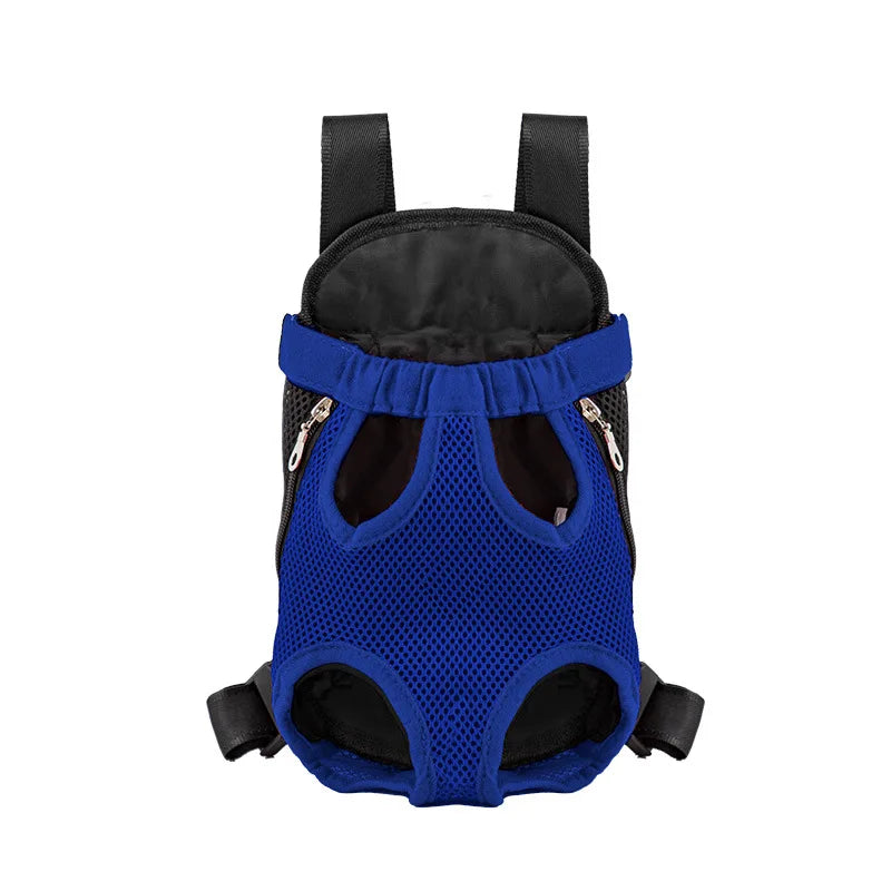 Breathable Mesh Pet Carrier Backpack for Small Dogs & Cats Pet Carrier Backpack Babs Blue S