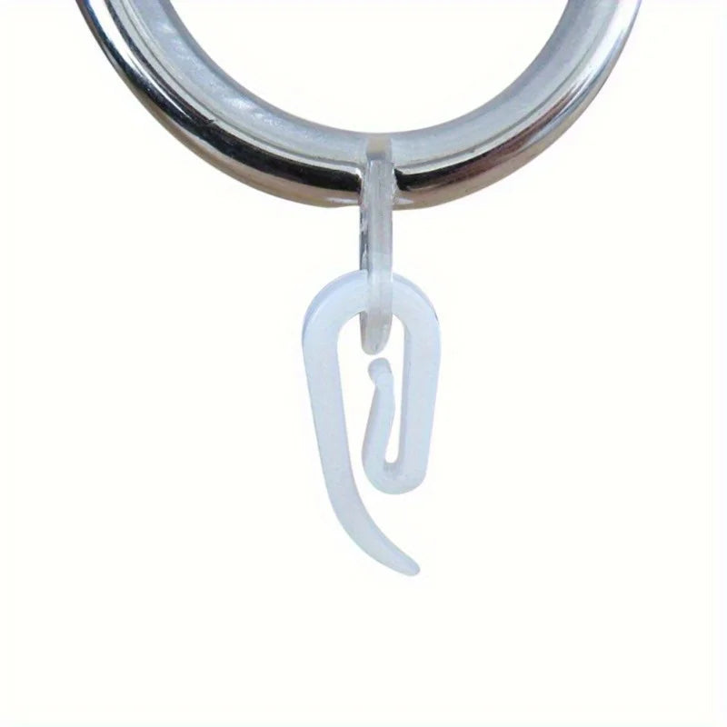 Modern White Plastic Curtain Hooks – Bean Sprout Design Curtain Hooks Babs