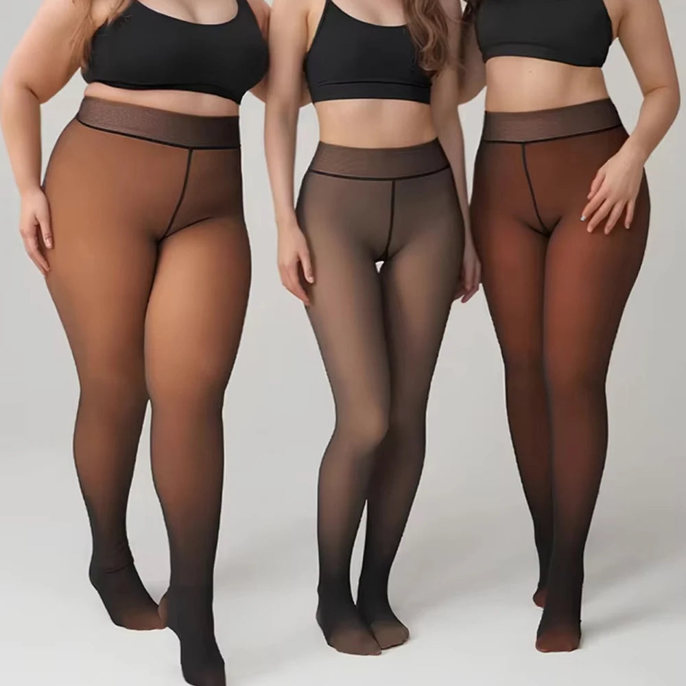 Fleece Lined Tights One Seam Thermal Pantyhose Women Fleece Lined Tights Babs