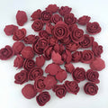 PE Foam Rose Heads – DIY Wedding Bouquet & Home Décor Artificial Flower Heads Babs dark red 100pcs