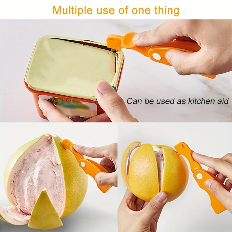 Orange Peeler Tool with Folding Handle | Citrus Lemon Zester Citrus Peeler Tool Babs