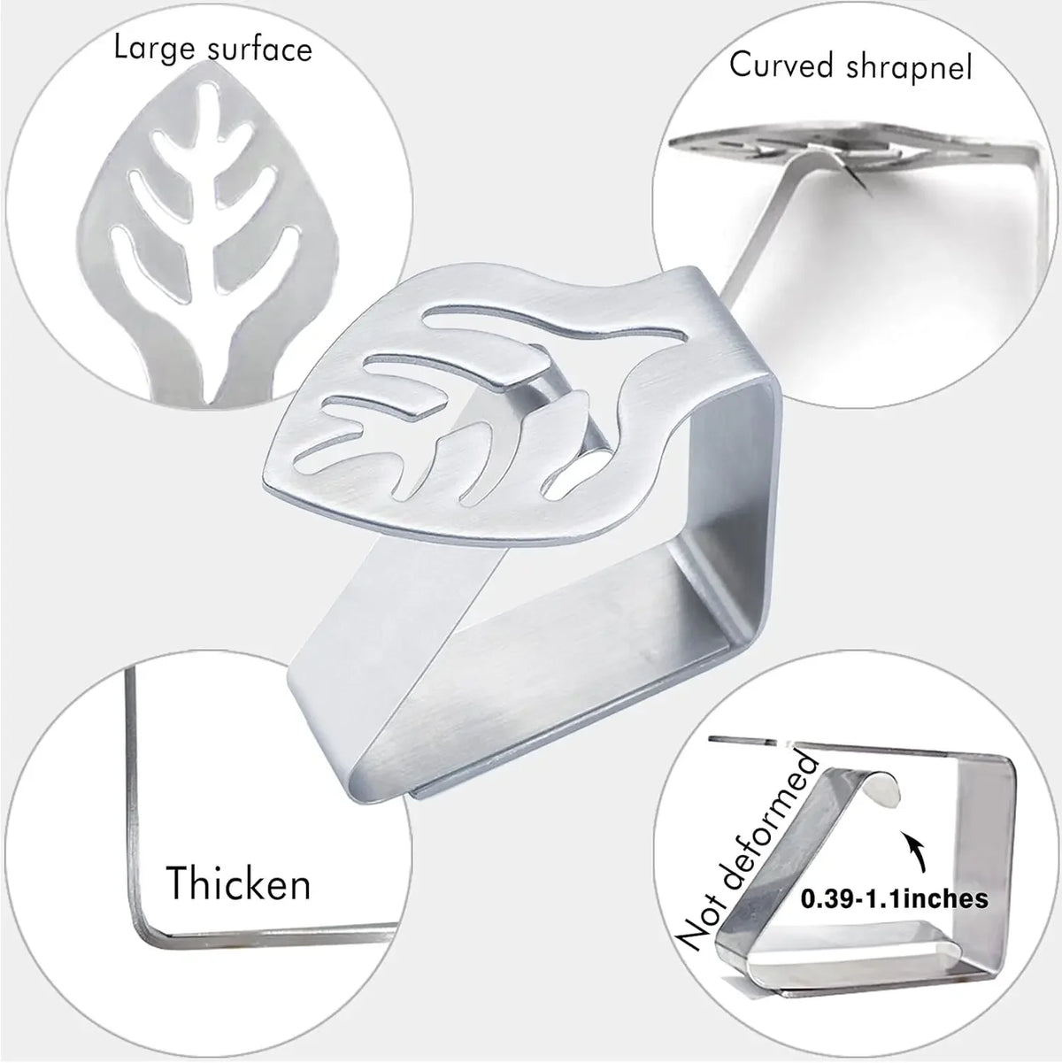 Stainless Steel Tablecloth Clamps for Party, Wedding & Picnic Tablecloth Clamps Babs