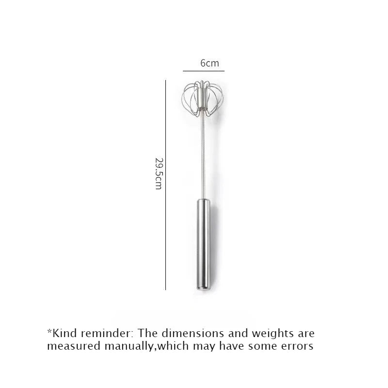 Stainless Steel Semi-Automatic Egg Beater & Manual Whisk Manual Egg Beater Babs M