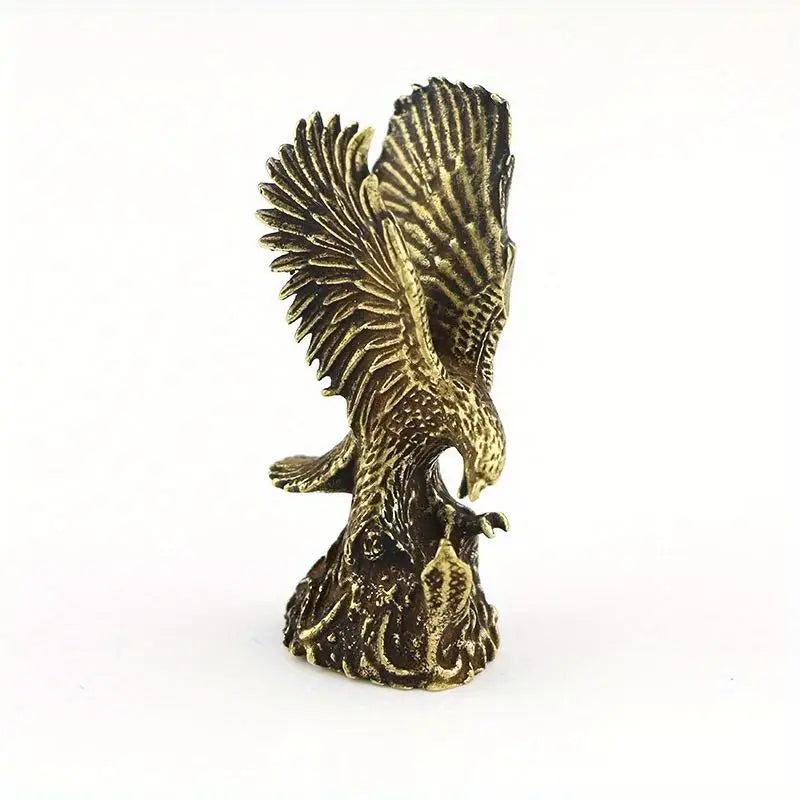 Antique Brass Flying Eagle Figurine | Copper Office Decor Gift Brass Figurine Babs 1pc
