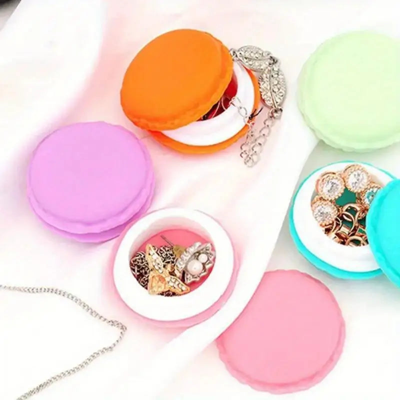 6-Color Macaron Storage Box | Mini Portable Jewelry Organizer Mini Storage Organizer Babs