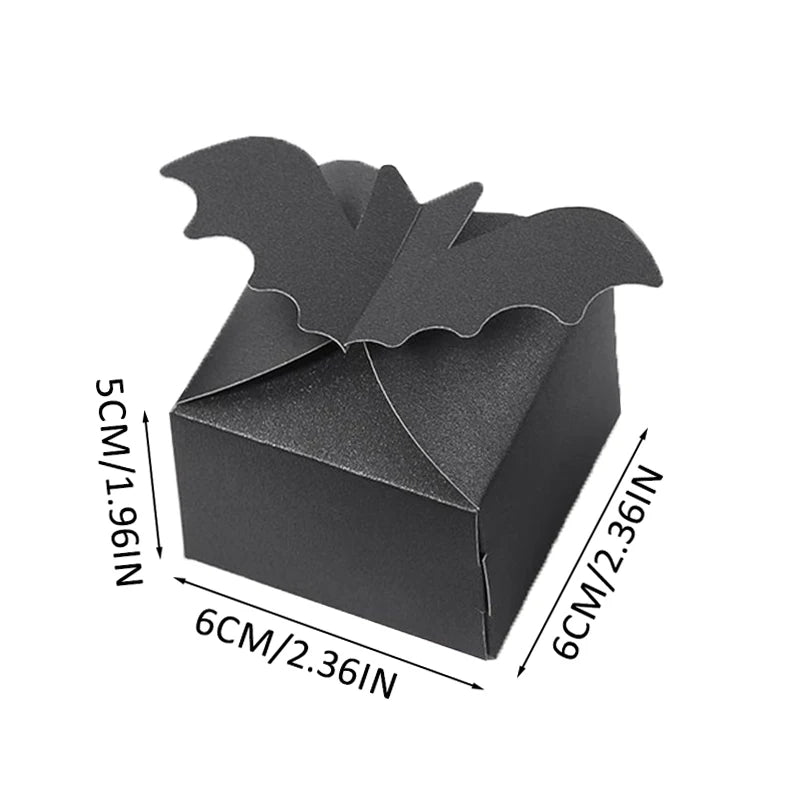 6pcs Halloween Candy Gift Boxes – Spider Bat Pumpkin Treat Bags Halloween Treat Boxes Babs