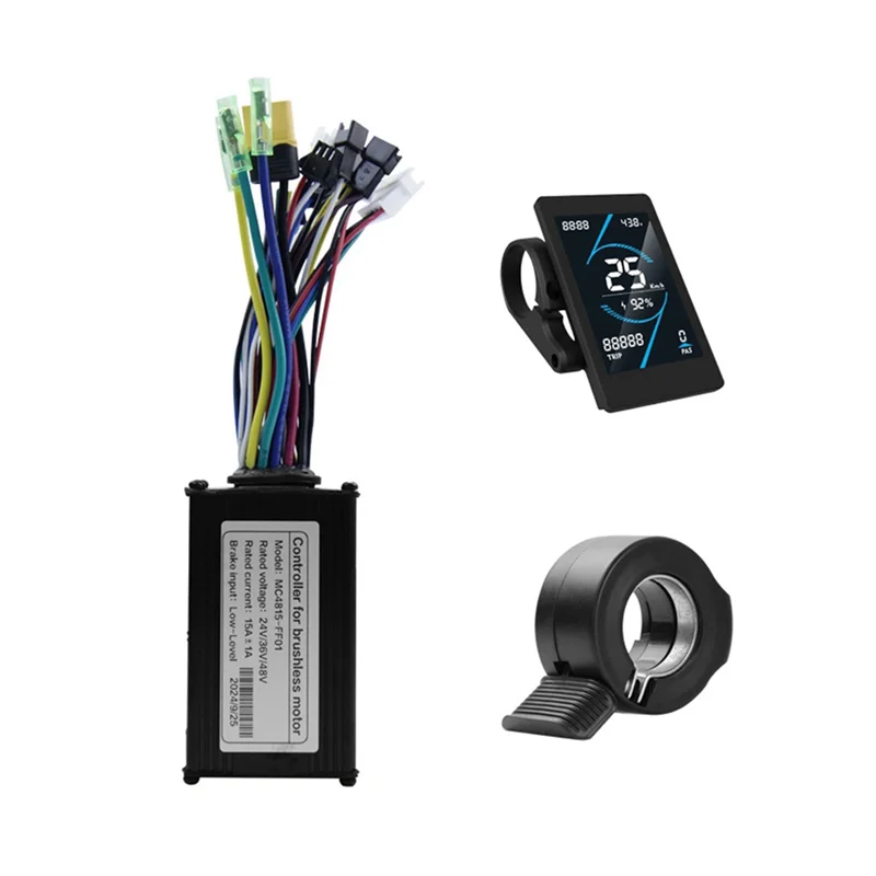 36V 48V 15A Brushless Controller T5S LCD Display & Throttle Kit E-Bike Controller Kit Babs