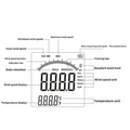 Digital Anemometer Wind Speed Gauge & Thermometer Digital Anemometer Babs As Shown