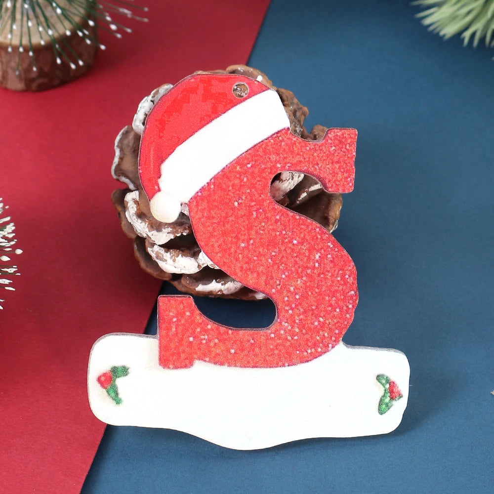 3D Alphabet Christmas Ornaments – DIY Letter Pendants Christmas Ornaments Babs S 1Pcs