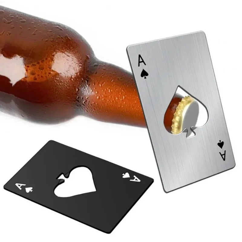 Poker-Shaped Card-Size Stainless Steel Bottle Opener | Gift Bottle Opener Babs
