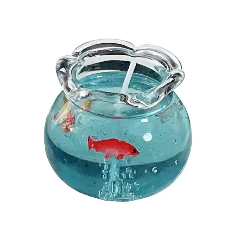 Fish Tank Scented Candle – Mini Goldfish Jelly Wax Décor Decorative Scented Candle Babs Blue