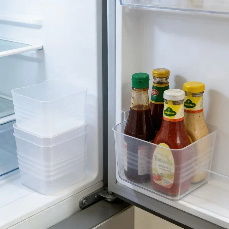 2-Pack Food Grade Fridge Door Organizer & Storage Bins Fridge Storage Organizer Babs