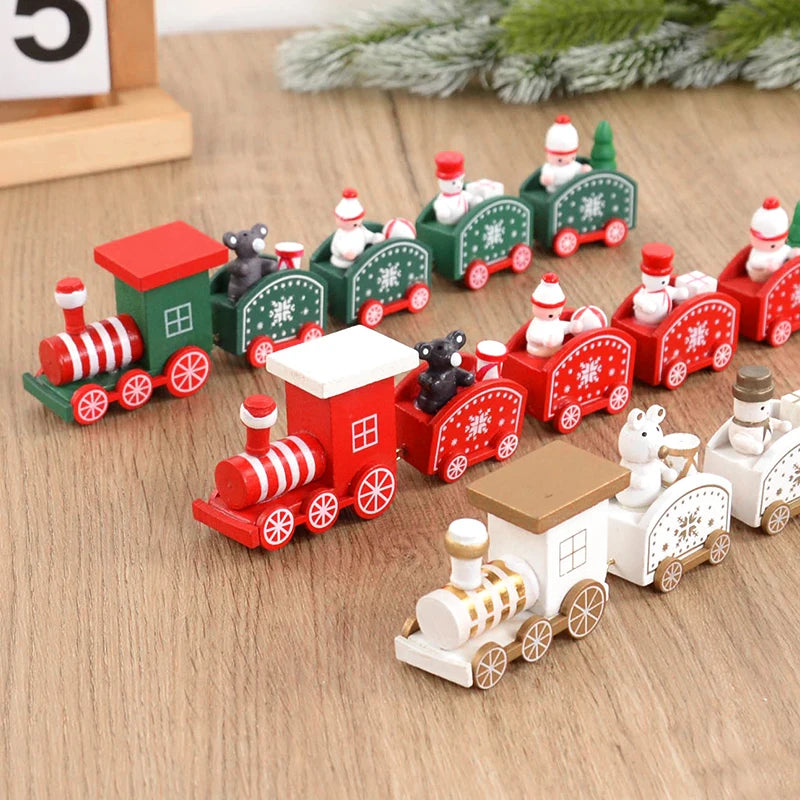 Christmas Wooden Train Ornament – Xmas Decor & Kids Gift Christmas Ornament Babs