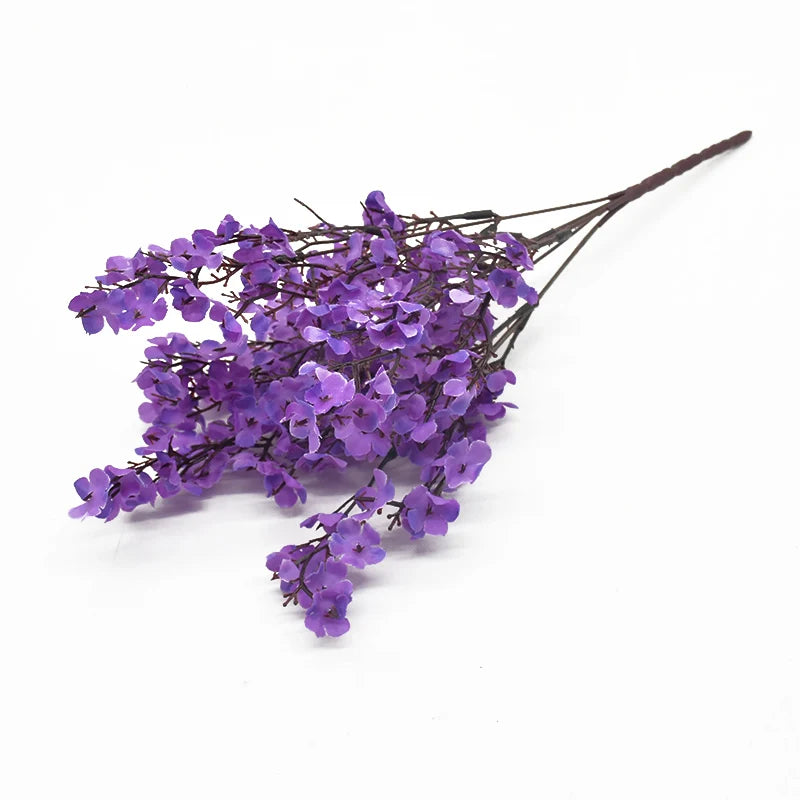 Artificial Silk Gypsophila Flowers – Wedding & Home Décor Artificial Flower Bouquet Babs PURPLE 1 pc