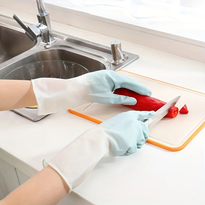 Premium Waterproof PVC Cleaning Gloves – Kitchen & Laundry Household Cleaning Gloves Babs