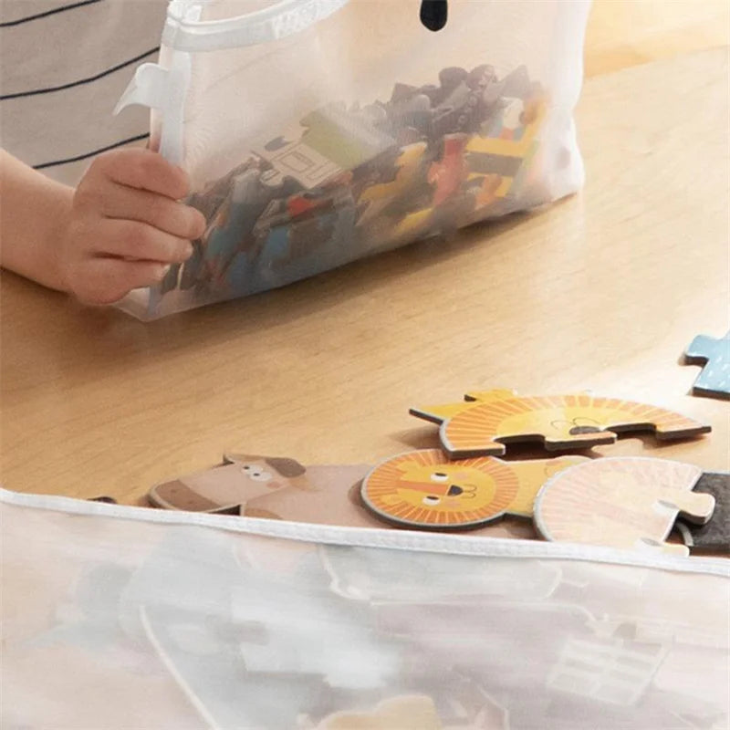 A4 A5 A6 Mesh Zipper Pouches – Clear Multi-Purpose Storage Bags Mesh Zipper Pouch Babs