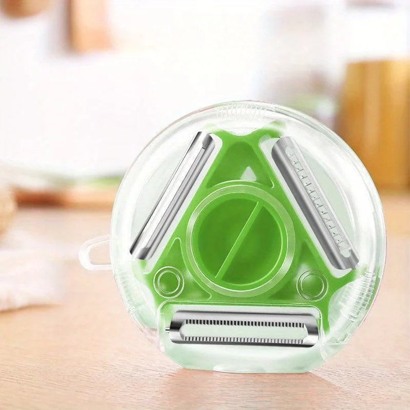 3-in-1 Vegetable Peeler, Shredder & Grater – Stainless Steel Vegetable Peeler Grater Babs