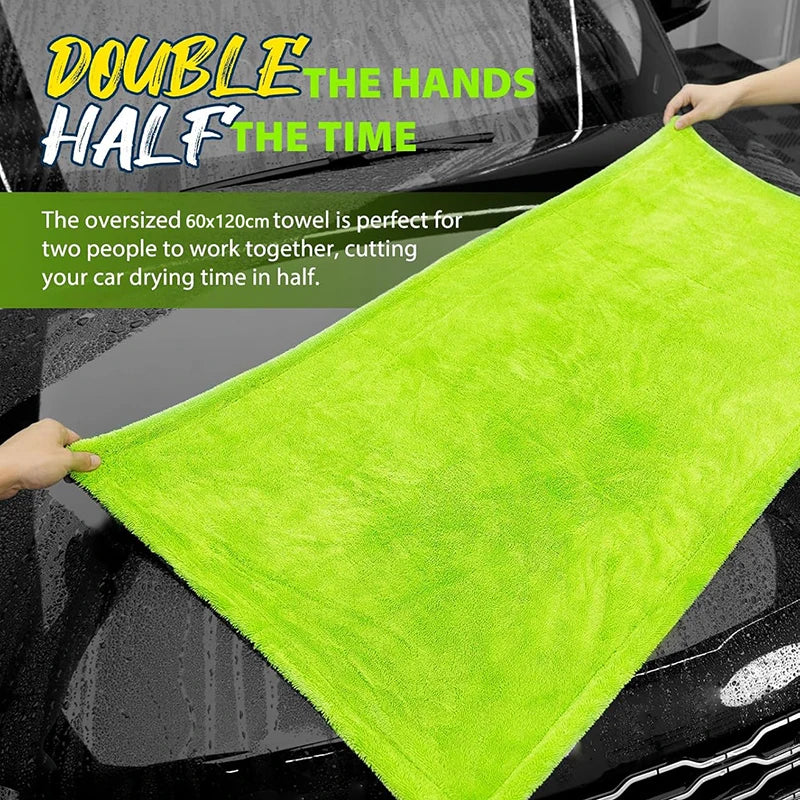 1400GSM Microfiber Car Drying Towel – Oversized 60x40cm Car Drying Towel Babs