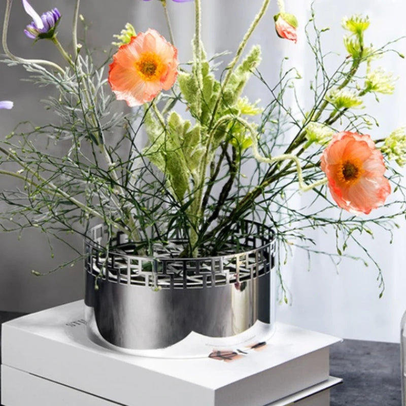 Stainless Steel Round Vase | Modern Minimalist Home Décor Decorative Vase Babs