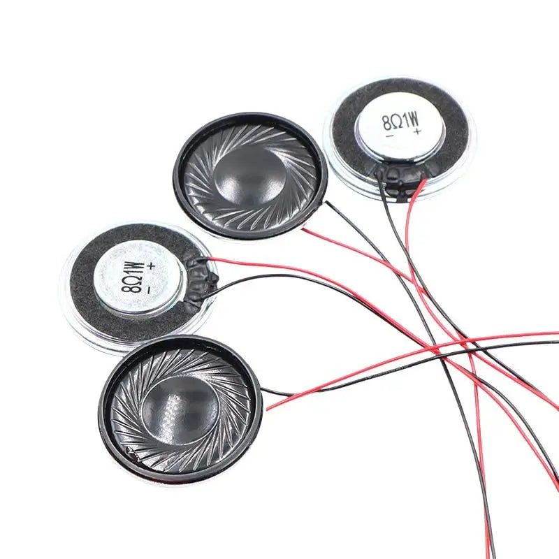 2Pcs Ultra Thin 30mm 8Ohm 1W DIY Speaker MX 1.25 Terminal DIY Mini Speaker Babs 30MM8R1W