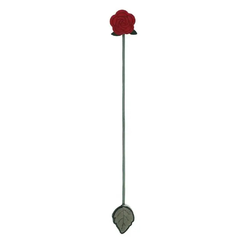Faux Leather Floral Bookmark with Tassel – Page Marker Gift Decorative Bookmark Babs Rose 36cm A2