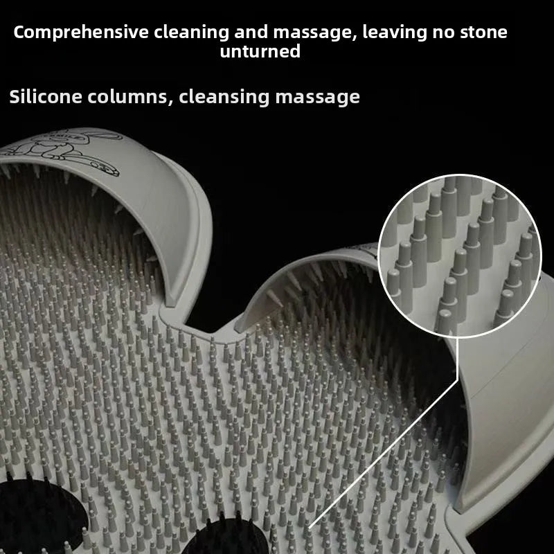 Silicone Foot Scrubber Bath Mat – Anti-Slip Dead Skin Remover Foot Scrubber Mat Babs