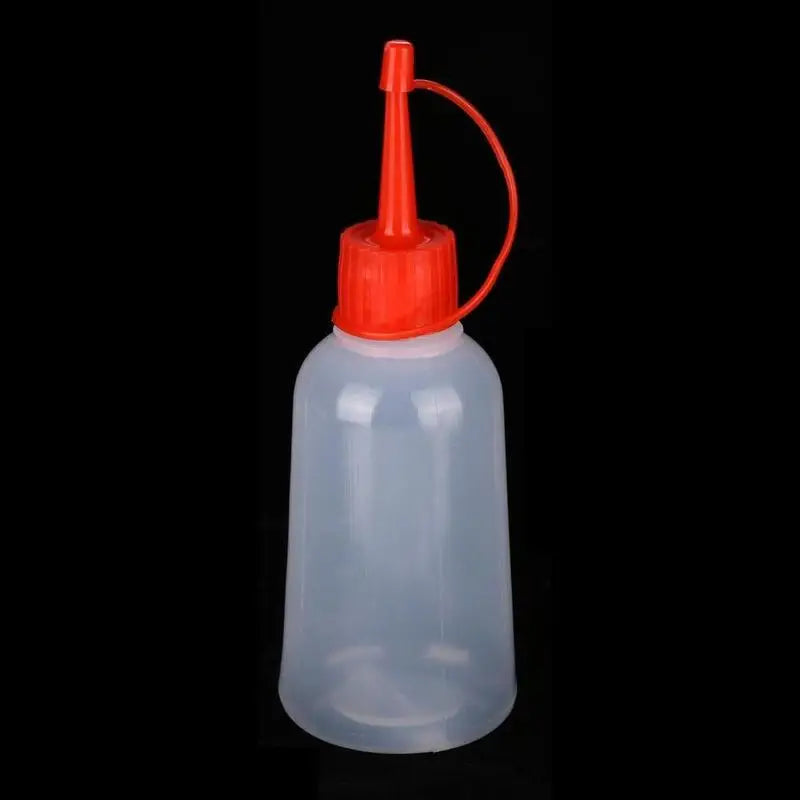 3-Pack 100ml Clear Squeeze Bottles with Tip Cap – Refillable Craft Squeeze Bottle Babs red