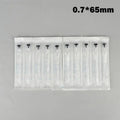 10Pcs Disposable Intradermal Needles 0.6–1.2MM Stainless Steel Intradermal Needles Babs 0.7x65mm