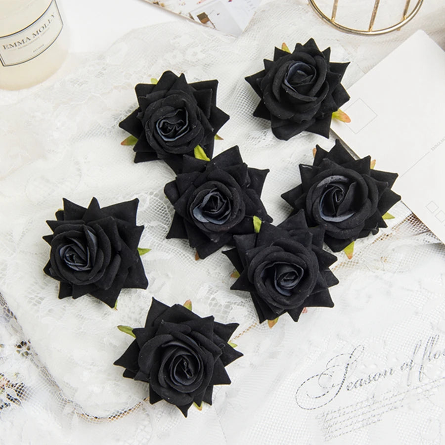 Silk Artificial Roses 5/10 Pcs – Wedding & Home Decor Flowers Artificial Silk Flowers Babs