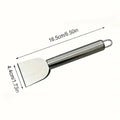 Stainless Steel Kitchen Scraper for Stovetops & Flat Pans Kitchen Cleaning Scraper Babs silvery