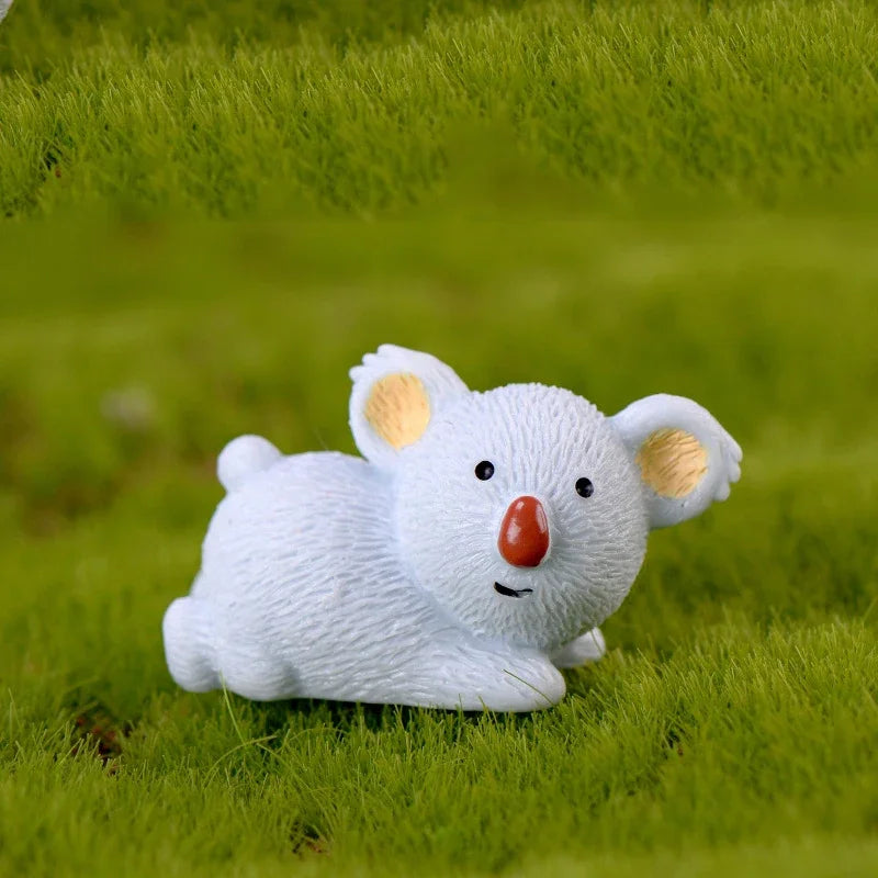 Resin Koala Bear Fairy Garden Miniatures – DIY Crafts & Décor Resin Garden Figurine Babs