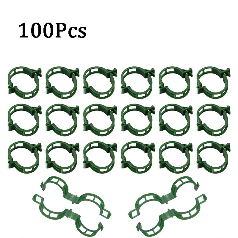 Plastic Plant Support Clips – Tomato & Vine Garden Clips Garden Plant Clips Babs Green 100Pcs