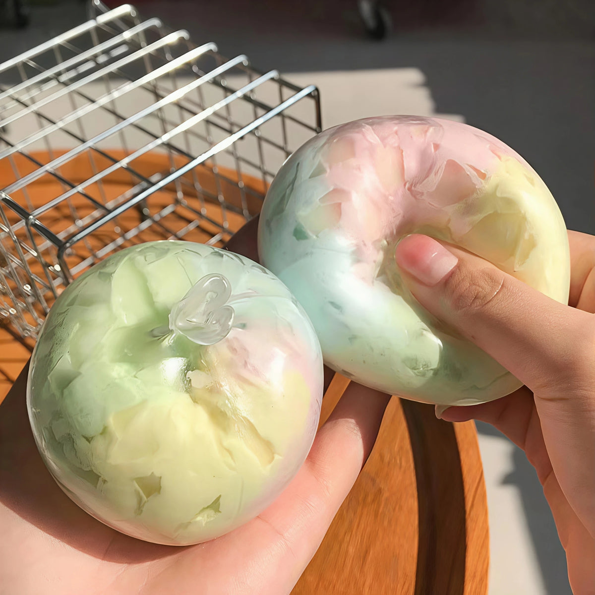 Mint Crispy Ball Sensory Fidget Squeeze Toy & Party Favor Sensory Fidget Toy Babs