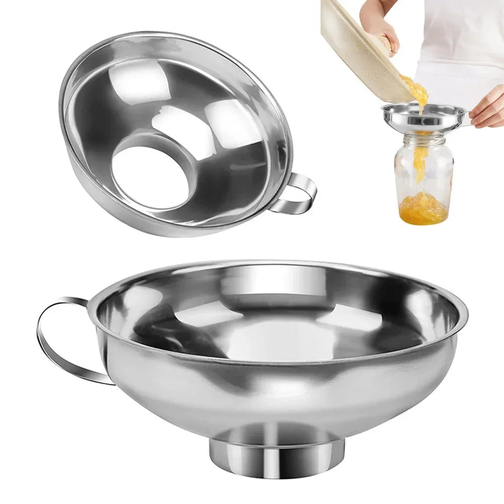 Stainless Steel Wide Mouth Canning Funnel – 2 Sizes Kitchen Canning Funnel Babs