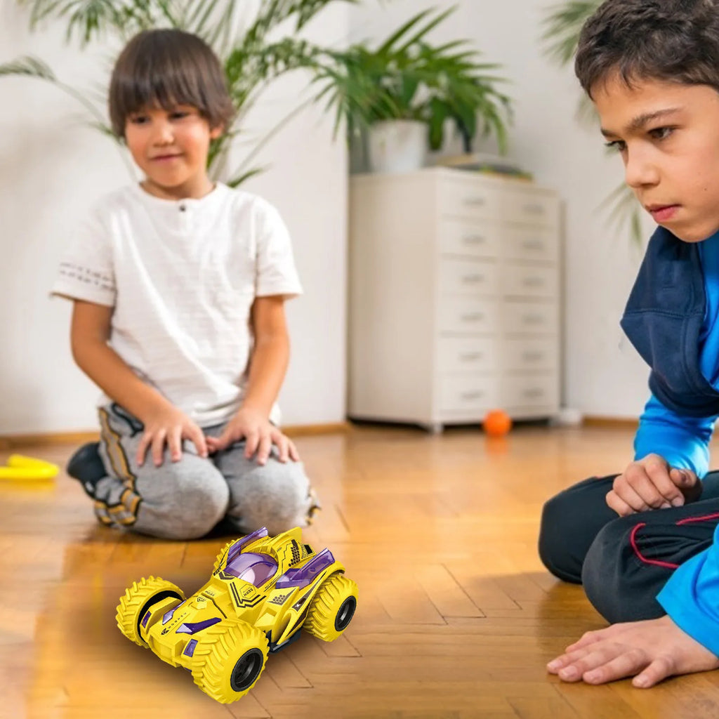 Kids 4WD Inertia Stunt Car – 360° Flip Off-Road Toy Vehicle Stunt Toy Car Babs