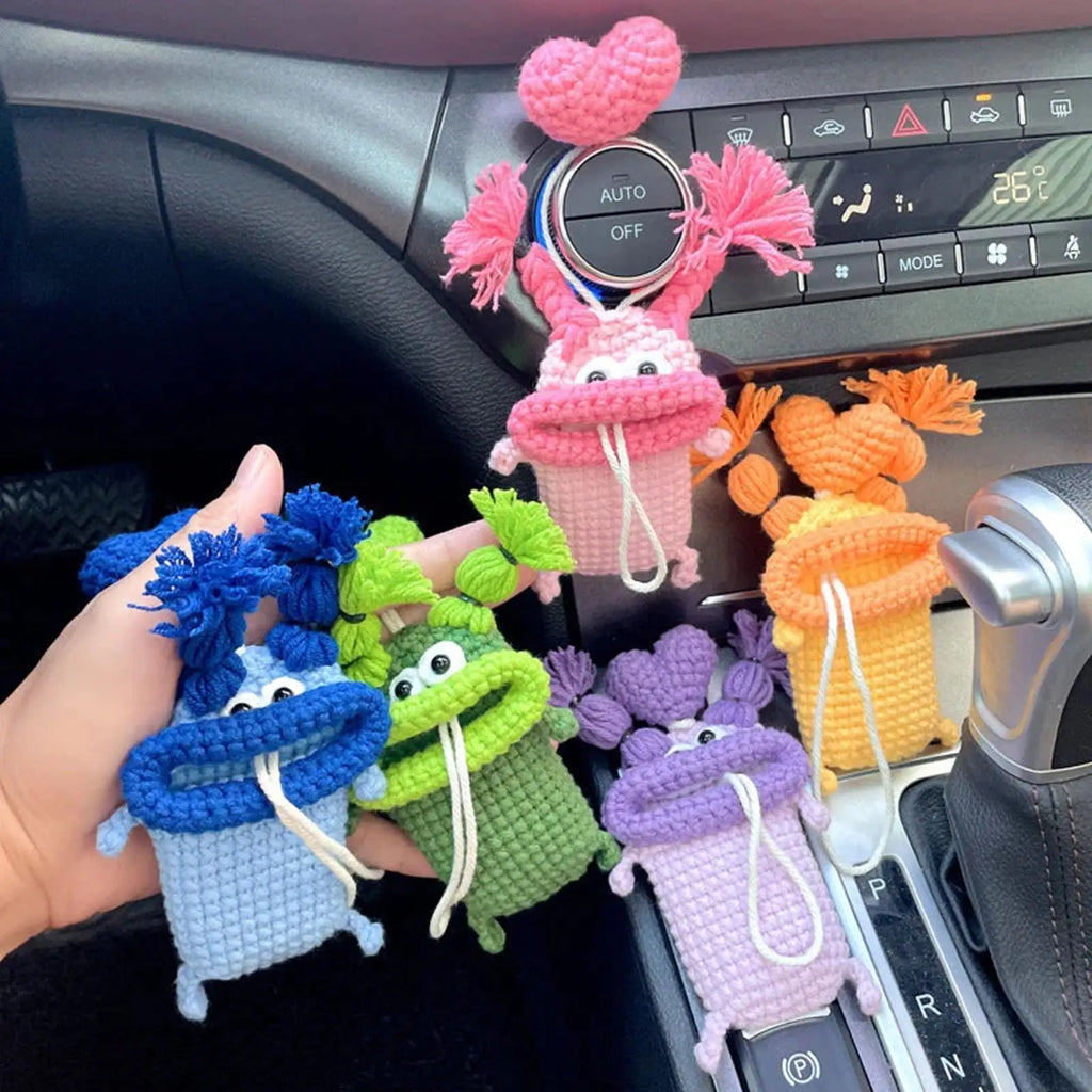 Handmade Crochet Sausage Mouth Key Cover – Cute Key Case Crochet Key Cover Babs