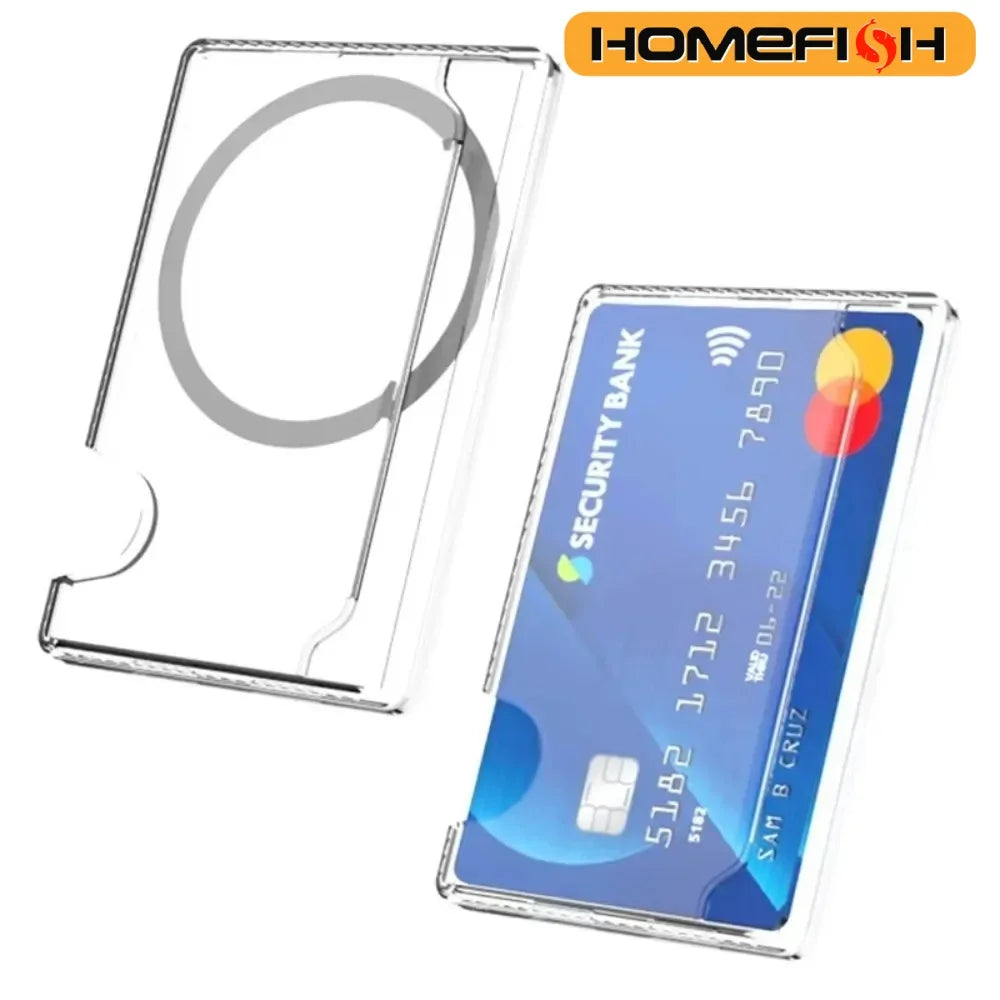 Magnetic Phone Back Card Holder – Clear MagSafe Wallet Phone Card Holder Babs 1pc