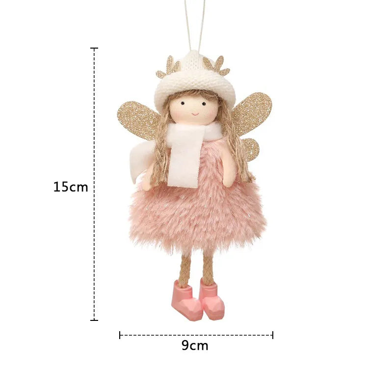 Christmas Elf Doll Ornament – Xmas Tree Hanging Pendant Christmas Tree Ornament Babs F