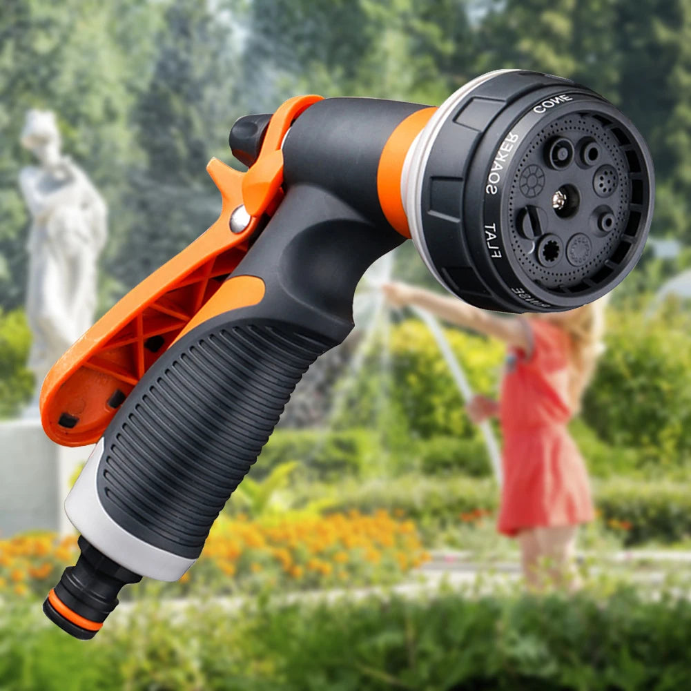 8-Mode High-Pressure Garden Hose Nozzle – Car Wash & Watering Garden Hose Nozzle Babs