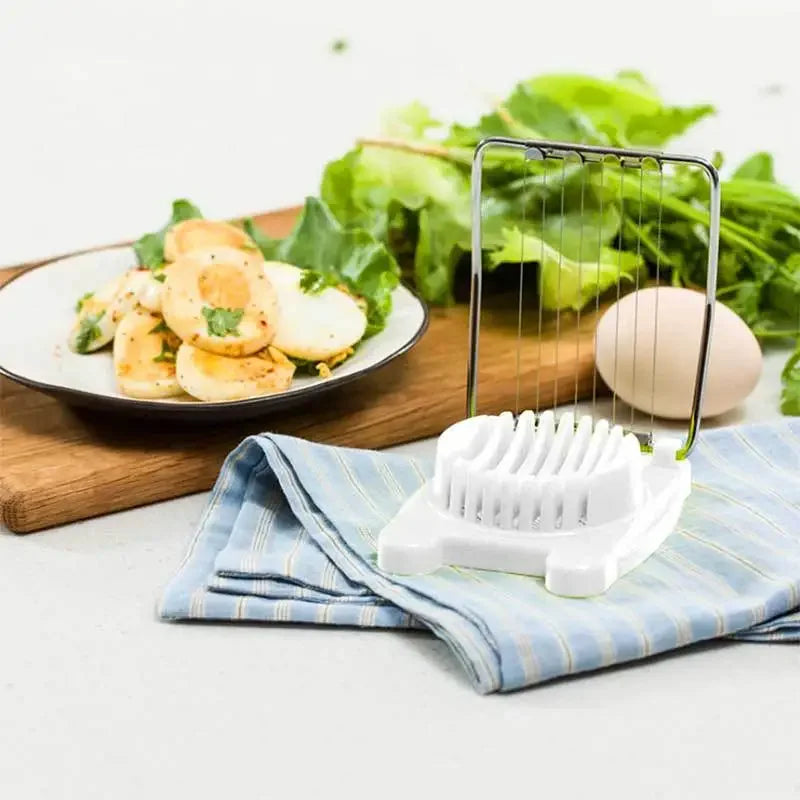 Egg Slicer & Fruit Cutter – Stainless Steel Kitchen Tool Egg Slicer Tool Babs