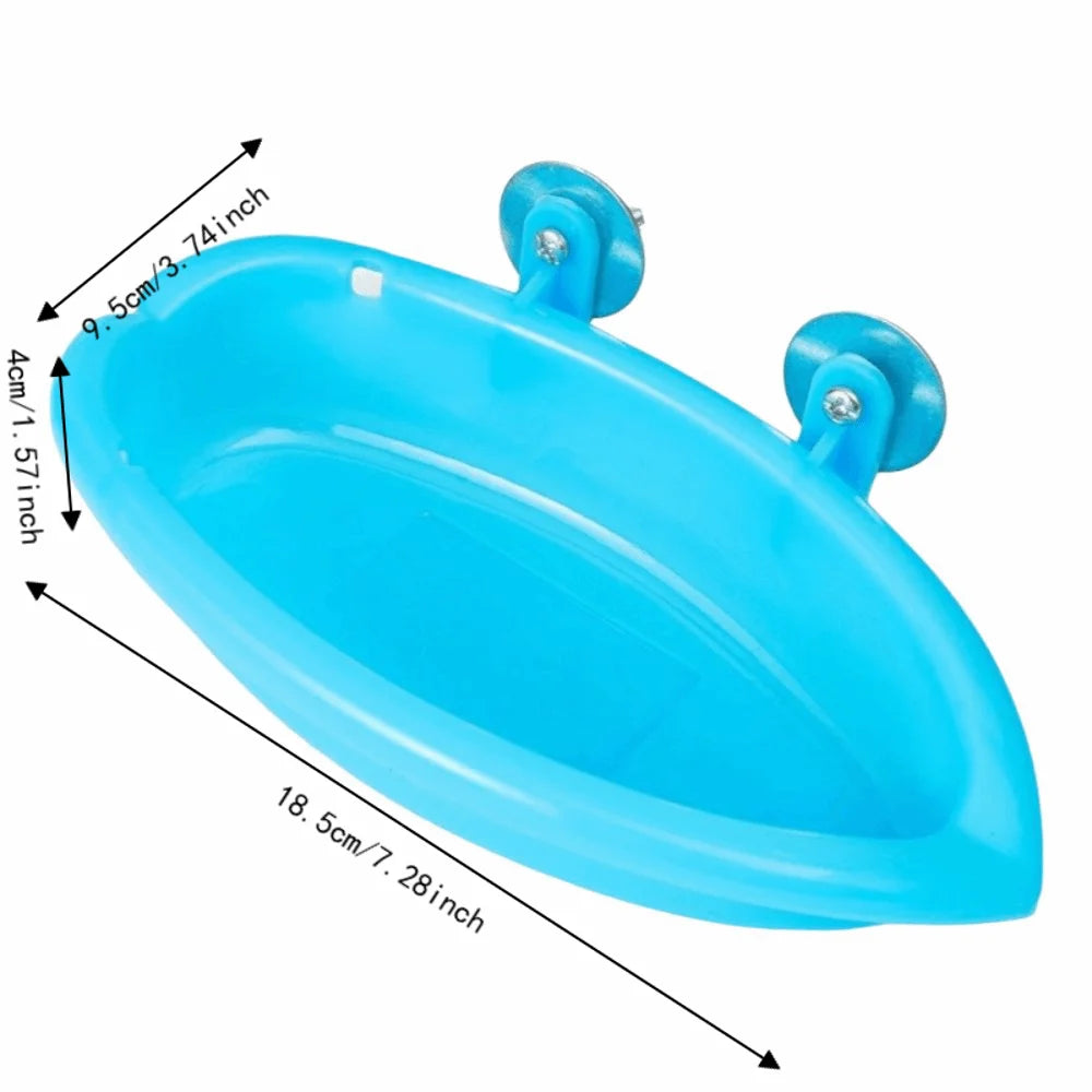 Bird Bath Bowl – 3-in-1 Feeder, Drinker & Shower for Cages Bird Bath Bowl Babs