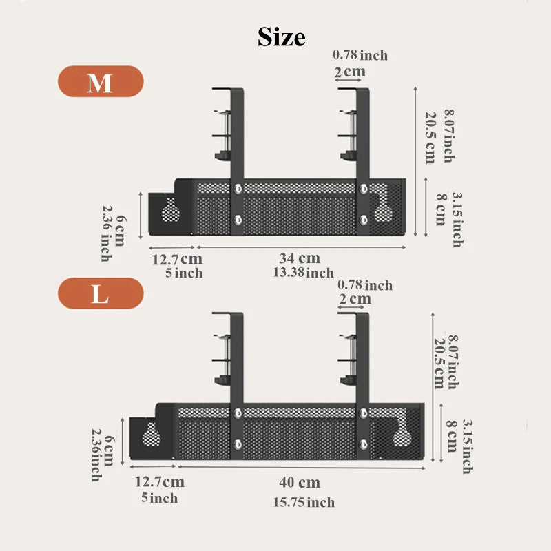 Under Desk Cable Management Tray – Metal Wire Organizer Cable Management Tray Babs