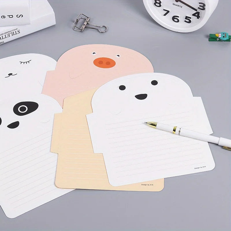 10pcs Cartoon Animal Greeting Cards with Envelopes | Party Invites Greeting Card Set Babs