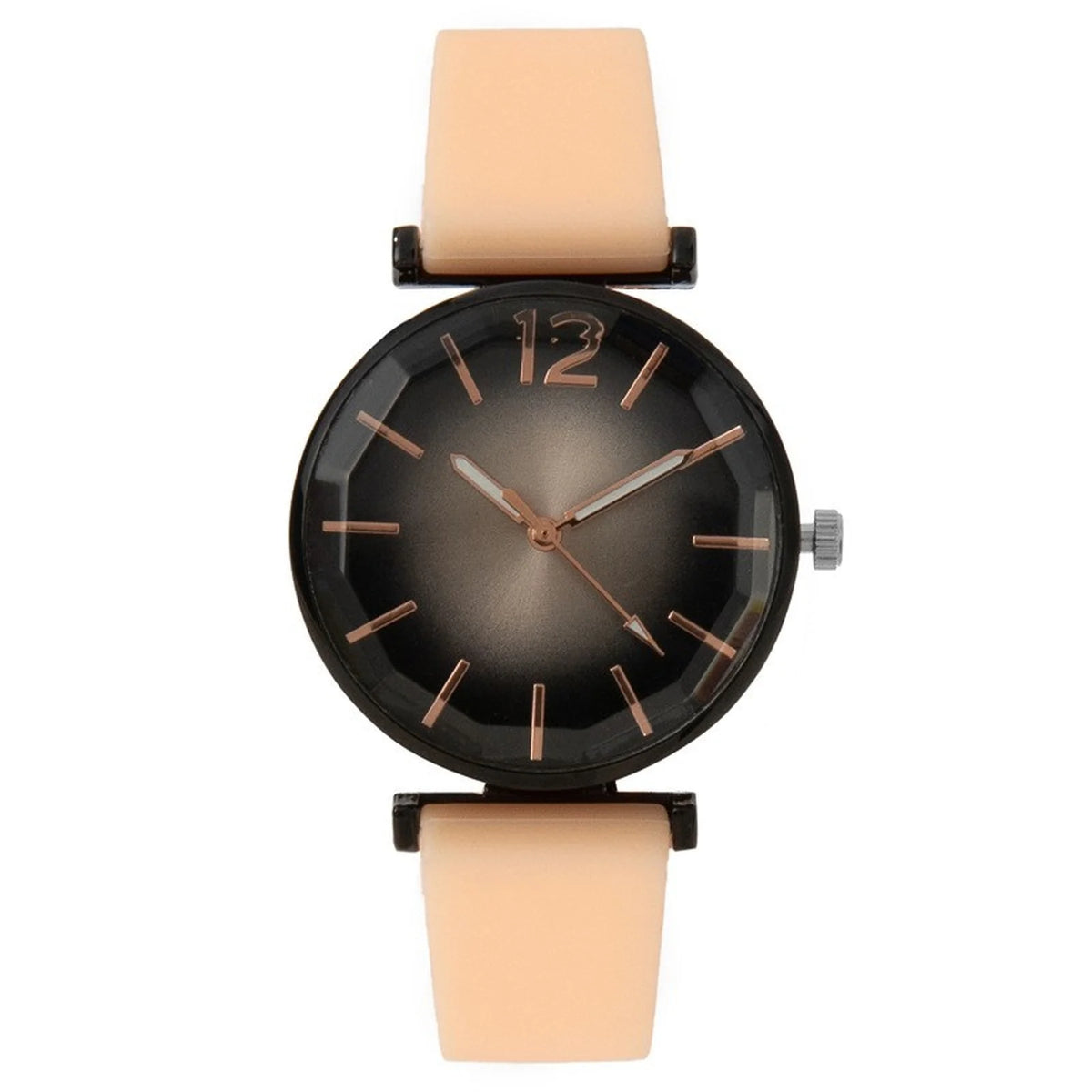Women's Fashion Quartz Watch – Black Dial & Green Strap Ladies Quartz Watch Babs Khaki